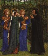 Dante Gabriel Rossetti The Meeting of Dante and Beatrice in Paradise oil painting picture wholesale
